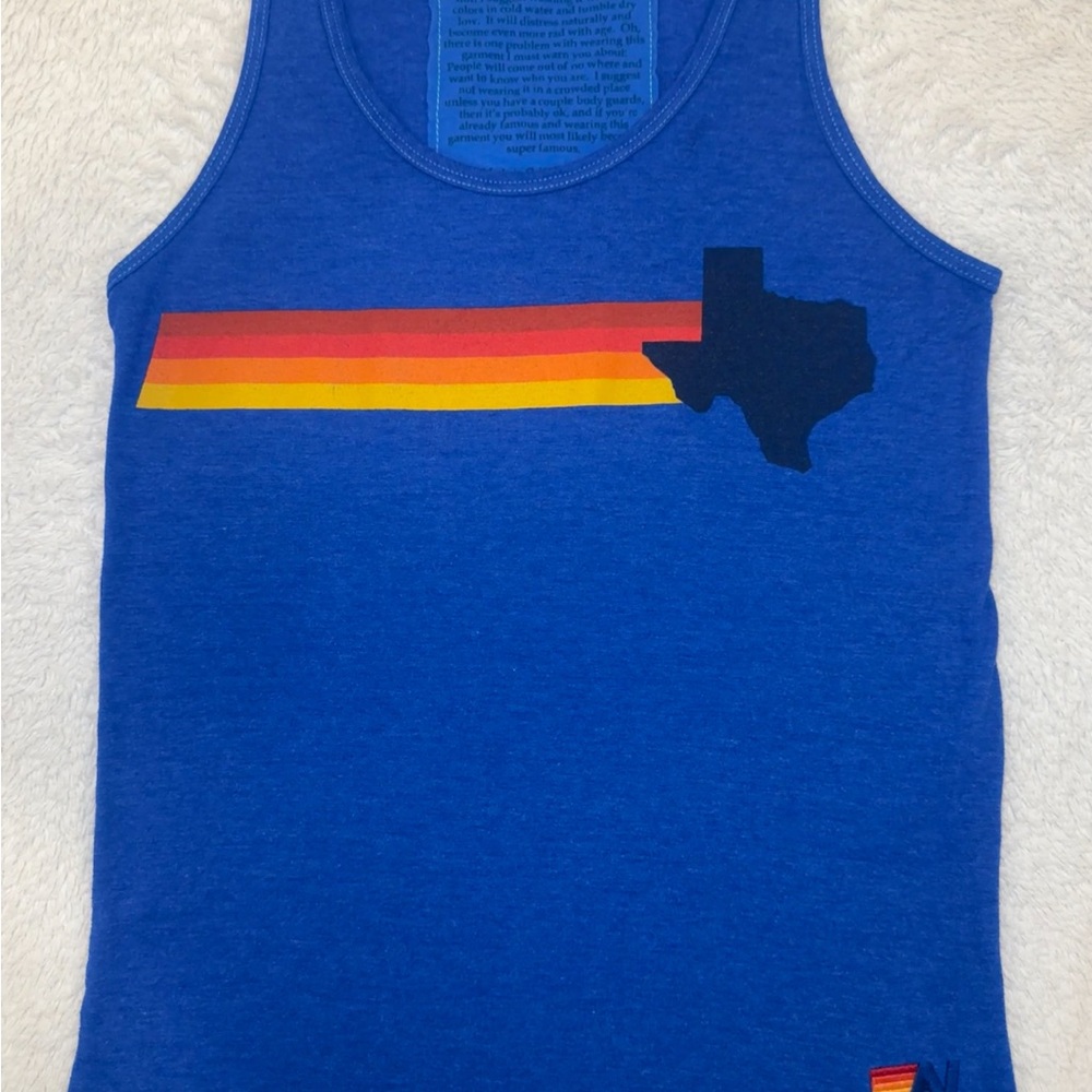 Aviator nation Rare Austin City Limits Music Festival Blue Tank Top XS